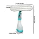 thumbnail image 3 of Escobilla de goma para ventana de microfibra con pulverizador 4 en 1, limpiador con botella pulverizadora de agua para vidrio de ducha interior y exterior e incluso para su coche, 3 of 9