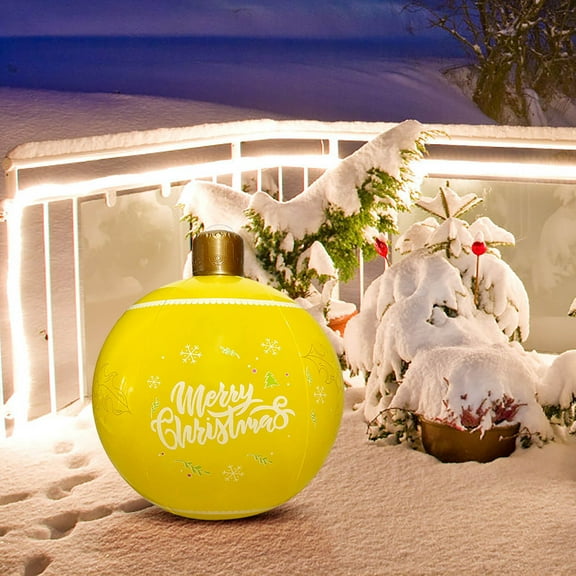 YOHAVEN Inflatable Christmas Decorations Outdoor PVC Hanging Ornament, Holiday Yard Lawn Porch Garden Xmas Party Courtyard Mall Festive Decorations