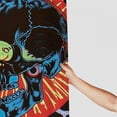 thumbnail image 3 of Orinice Skull Lightning Bolt Ed Paschke Bathroom Decor Set | Colorful Luxurious Graphic Print Polyester Fabric Shower Curtain Set with Hooks | Waterproof Bathroom Decoration - Multi Size 69x72, 3 of 7