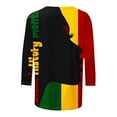 thumbnail image 5 of Bibifish Womens T-Shirts Casual Black History Month Print Crew Neck Loose 3/4 Sleeve Tee Tops Comfortable Trendy Daily Wear Tee Tops, 5 of 5