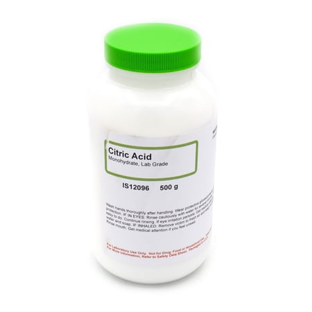 Monohydrate Laboratory-Grade Citric Acid, 500g - The Curated Chemical Collection