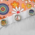 thumbnail image 4 of Homewish Cute Cartoon Floral Black Out Curtains,Kawaii Mushroom Daisy Curtains Pack of 2 (42x63 Each),Colorful Circle Bedroom Curtains For Kids,Ultra Soft Home Decor, 4 of 6