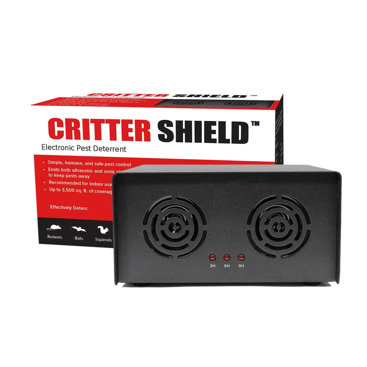 Bird B Gone 244565 Critter Shield Electronic Animal Yard Repeller