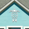 thumbnail image 2 of Outdoor Sea Turtle Wall Decor - PVC Turtle Sign for Beach House, Coastal Home, Patio, or Fence - Nautical Ocean-Themed Wall Art, 2 Foot, 2 of 10