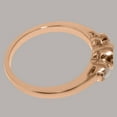 thumbnail image 5 of LBG British Made Spectacular 18k Rose Gold Natural Aquamarine & Cultured Pearl Womens Statement Ring - 33 size options - Size 10.5, 5 of 7
