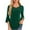 Green, variant on Ltctricy Women's Sequin Tops 3/4 Length Bell Sleeve Crew Neck Pleated Front Sparkly Glitter Mesh Tunic Tops Dressy Casual Blouses(Red,X-Large)