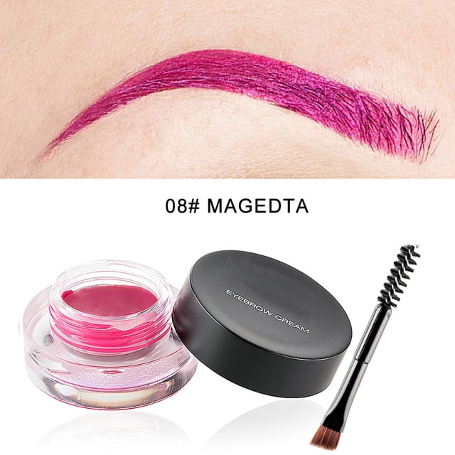 12 opciones de tonos para unas cejas duraderas y llamativas Crema colorante para cejas resistente al agua y de secado rápido