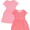 CORAL/PEACH, variant on Girl's Short Sleeve Play Dress, Sizes 4-18 & Plus