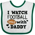 thumbnail image 3 of Inktastic I Watch Football with My Daddy Boys or Girls Baby Bib, 3 of 4