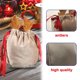 thumbnail image 5 of Bolsas de regalo de asta, bolsa con cordón de Navidad Bolsa con cordón de Navidad con asta decoraciones navideñas construidas para durar, 5 of 8