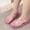 Pink, variant on Girls' Sparkly Jelly Sandals Lightweight Breathable Closed Toe Glitter Sandals Comfort Quick Drying Non-Slip Thick Sole Flat Shoes with Adjustable Strap