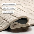 thumbnail image 3 of nuLOOM Nia SuperiorWash Tile Faux Rabbit Machine Washable Area Rug, 3' 9" x 6', Nia Beige, 3 of 10