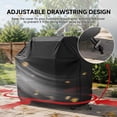 thumbnail image 4 of Grill Cover, 68 inch Grill Covers for Backyard Grill Cover for Outdoor Grill, Heavy Duty BBQ Cover Rip-Proof, Durable and Convenient, Dustproof Anti-UV Gas Grill Cover (68“x 24”x46“ ), 4 of 6