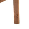 thumbnail image 4 of Patio Bench, Garden Bench with Middle Table and Umbrella Hole, Wooden Outdoor Bench for Patio, Porch, Poolside, Balcony, Orange, 4 of 9