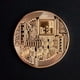 thumbnail image 2 of Moneda de Bitcoin chapada en oro Souvenirs Moneda de colección física de metal (Oro), 2 of 4