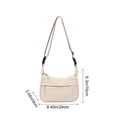 thumbnail image 3 of Bolso bandolera de nailon para mujer, bolso de hombro informal, bolso ligero, bolso moderno para el día a día, ideal para el trabajo, la escuela y los viajes. Correa ajustable para guardar lo, 3 of 6