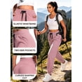 thumbnail image 6 of Cadmus Womens 29'' Sweatpants Lounge Comfy Drawstring Athletic Running Workout Joggers with Pockets, 6 of 9