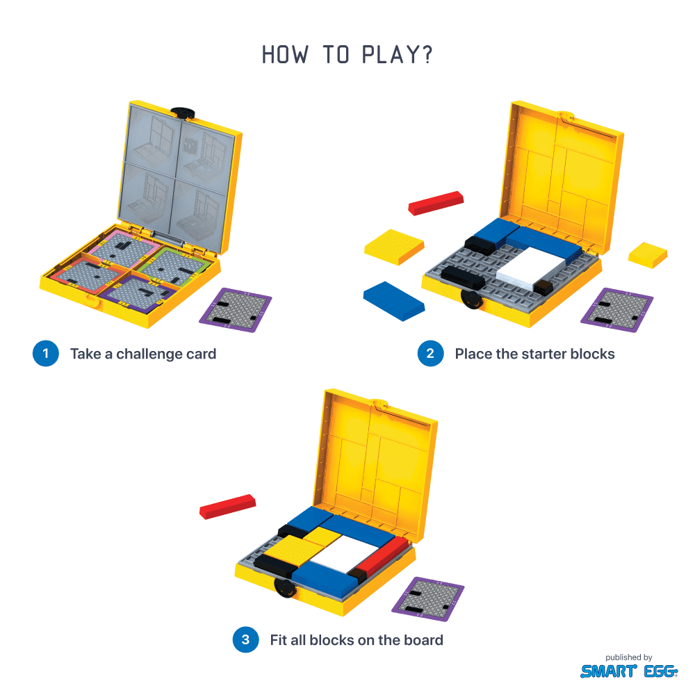 Mondrian Blocks - Yellow Edition