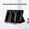 thumbnail image 5 of GSFY Case for iPad Pro 11 Inch 5th Generation (M4) 2024, Smart Premium PU Leather Flip Stand Cover with Card Cash Pocket Auto Sleep Wake for 2024 iPad Pro 11 5th Gen, White Butterfly, 5 of 8