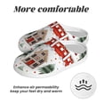 thumbnail image 6 of Daiia Christmas Houses Print Women’s Fuzzy Slippers Memory Foam Lightweight House Shoes Cozy Loafer Flannel House Shoes-44/45, 6 of 7