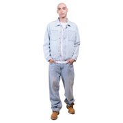 Brooklyn Cloth Mens Denim Shirt Jacket, Durable, Versatile Layering, Medium Stone Wash, Medium
