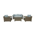 thumbnail image 2 of TK Classics Monterey Wicker 5 Piece Patio Conversation Set with Club Chair and 2 Sets of Cushion Covers, 2 of 10