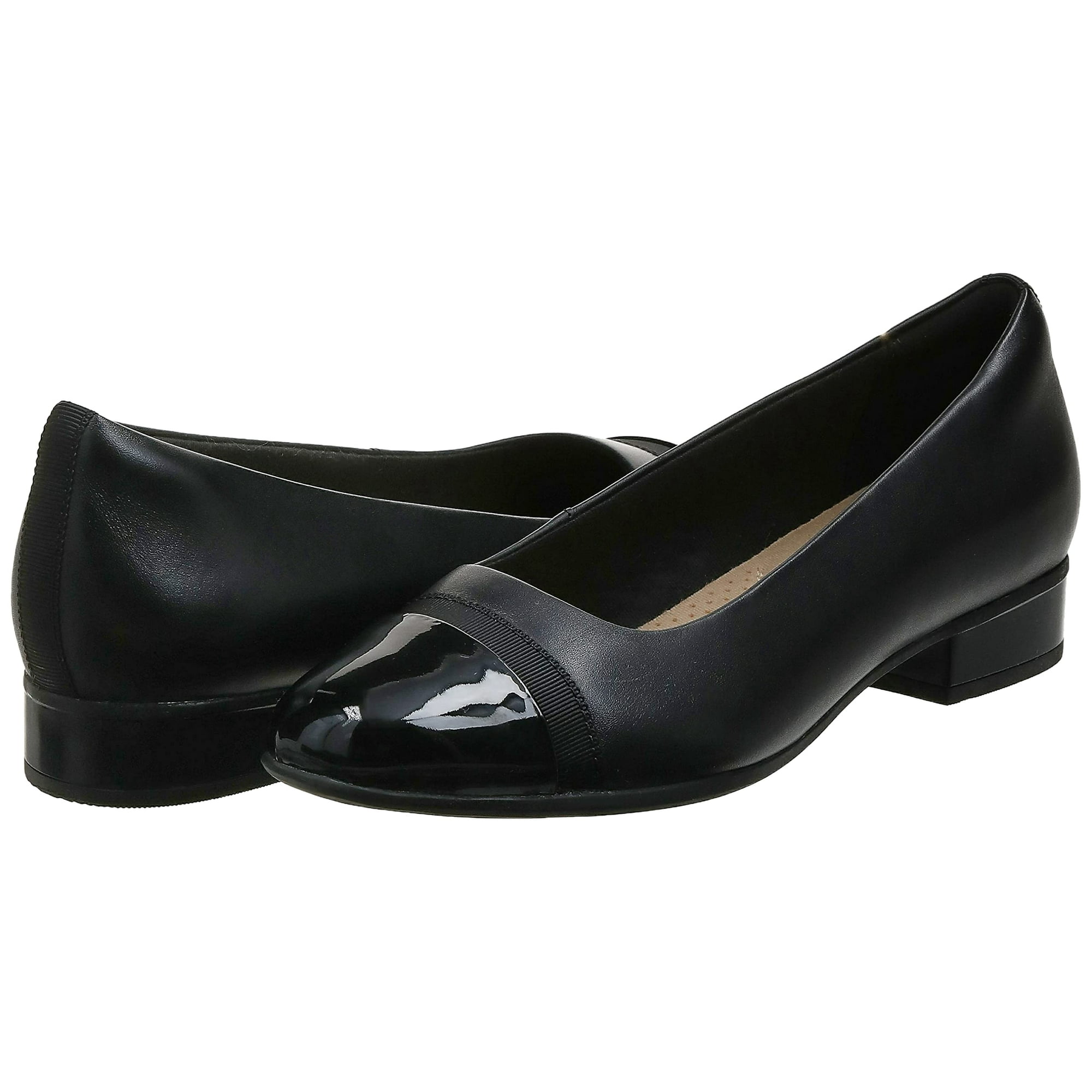 Clarks Juliet Monte Square Toe Slip On Ballet Flats Black Walmart