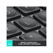 Logitech MX Keys Mini Minimalist Wireless Illuminated Keyboard, Compact, Bluetooth, Backlit, USB-C, Compatible with Apple macOS, iOS, Windows, Linux, Android, Metal Build - BLACK