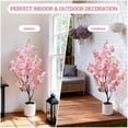 thumbnail image 4 of 5-ft artificial cherry blossom tree in blanca pot - realistic fake sakura tree para indoor/outdoor home, garden, oficina y wedding decor (single), 4 of 6