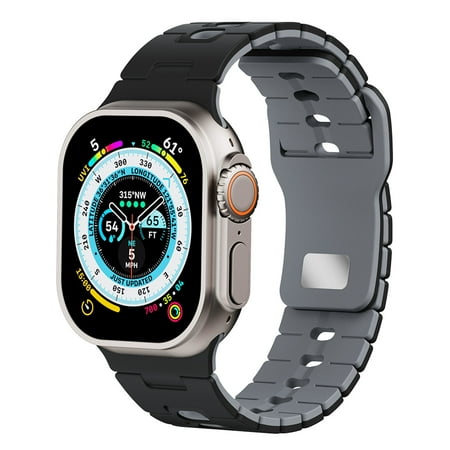 Dwitch Premium Silicone Sport Watch Strap,Fashionable Slim Luxury Band for Apple Watch Ultra 49mm, Series 10 9/8/7/6/5/4/3/2/1/SE,Stylish Replacement Wristband for Men&Women 42/44/45/46/49mm Band,C