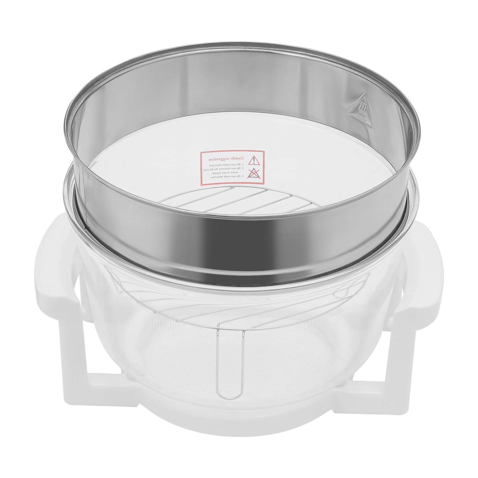 Glass Air Fryer 18Qt with Viewing Window, 1400W Halogen Air Fryer Oven for Quick Cooking, 360° Visible To Watch Food, with 8 Accessories for Baking Roasting Grilling, 60 Min Timer & 482℉,
