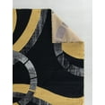 thumbnail image 3 of RUG AND DECOR Newport Collection Modern Abstract Design Area Rug D. Yellow Black White Grey Living Room Bed Room Carpet Alfombras para Sala, 3 of 4