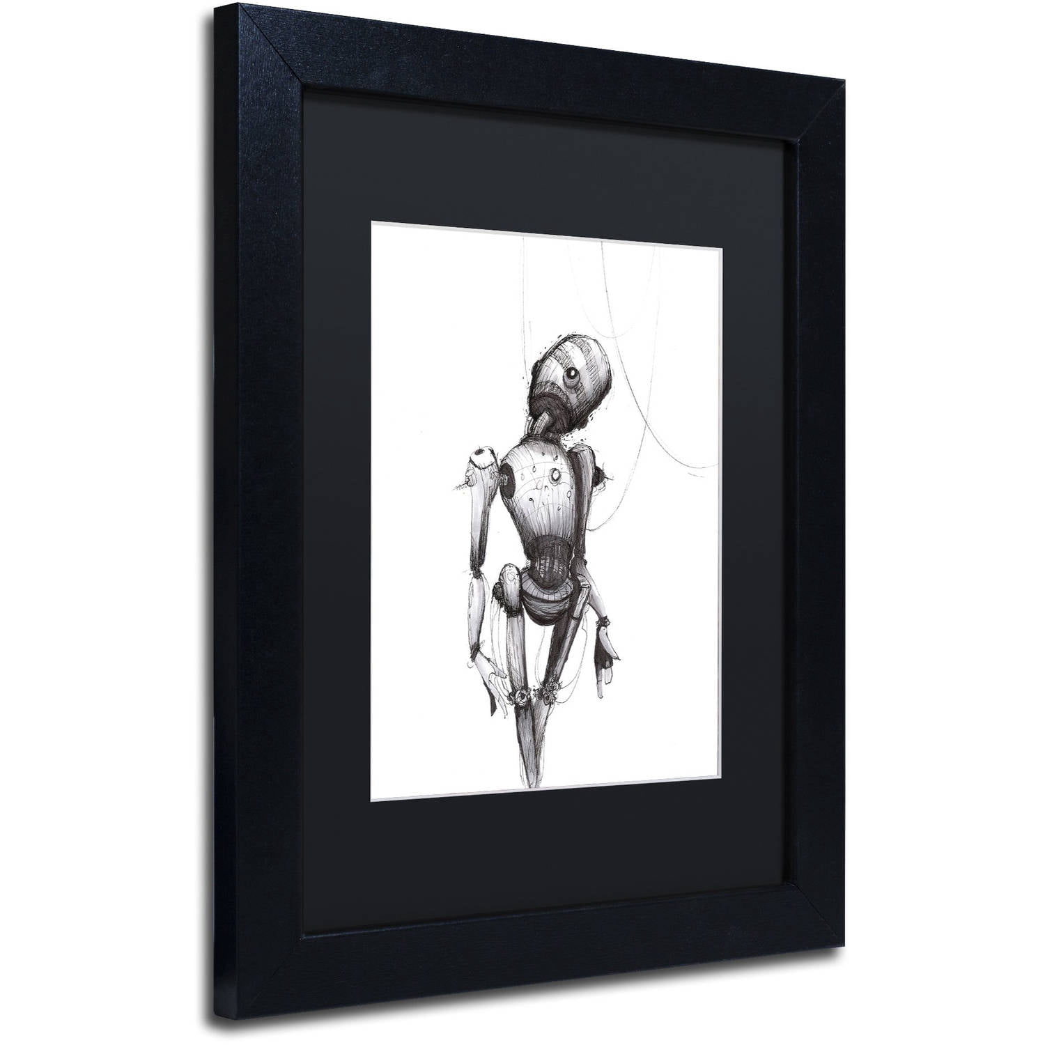 Trademark Fine Art 'Disconnect' Canvas Art by Craig Snodgrass, Black Matte, Black Frame