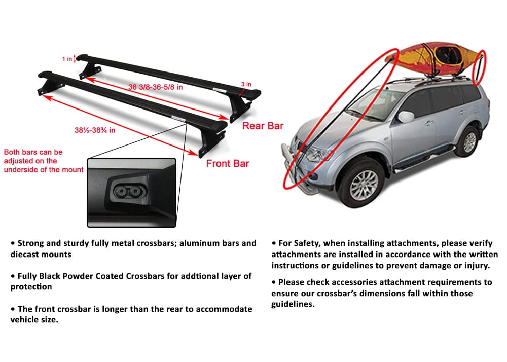 BRIGHTLINES Crossbars Roof Racks Compatible with Chevy Trailblazer 2021-2026 for Kayak Luggage Ski Bike Carrier