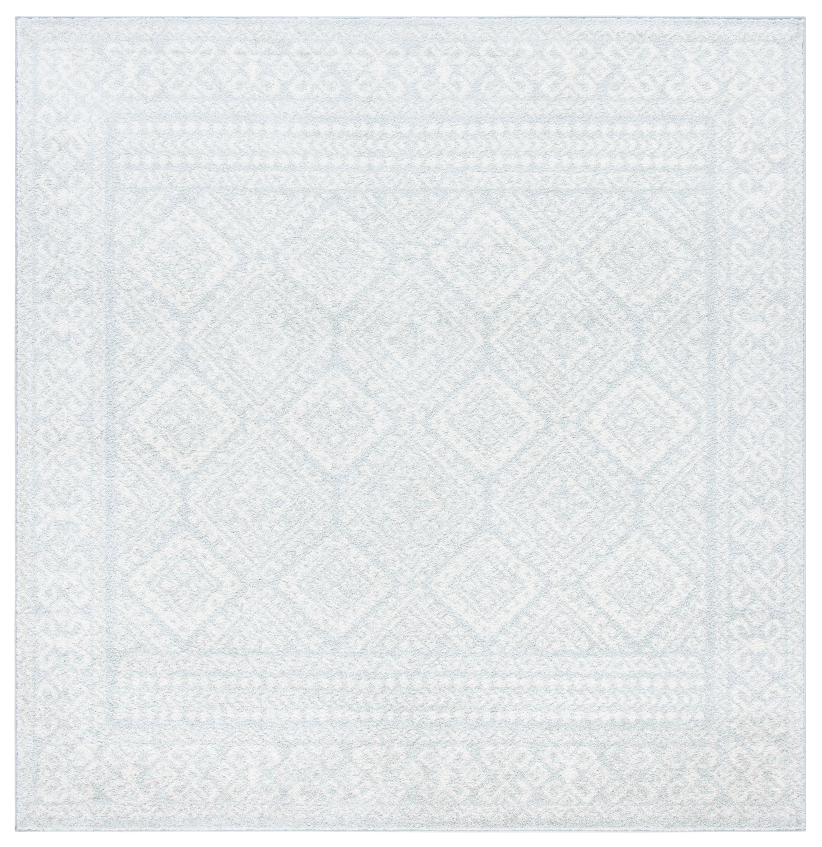 Safavieh Tulum Ophelia Oriental Area Rug, Light Gray/Ivory, 8' x 8' Square
