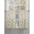 thumbnail image 5 of Spring Daisy Bathroom Window Curtain, Farmhouse Vintage Botanical Blossom Florals Light Filtering Coffee Kitchen Curtains, Bedroom Living Room Curtains 2 Panel 84"x45", 5 of 6
