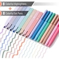 thumbnail image 2 of fafa-- Aesthetic Bible Highlighters and Pens No Bleed, 16 Pack, 200 Sheets Transparent Sticky Tabs, Bible Highlighters No Bleed Highlighters for Bible Pages No Bleed, Bible Pens No Bleed Through, 2 of 4
