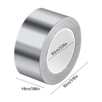 Iumwxz Aluminum Foil Tape Caulk Strip Self Adhesive stain and oil Durable aluminum foil tape for duct work Bathtub Bathroom Shower Toilet Kitchen Sink Basin Alloy 0.39x0.39x1.89In