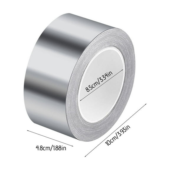 Iumwxz Aluminum Foil Tape Caulk Strip Self Adhesive stain and oil Durable aluminum foil tape for duct work Bathtub Bathroom Shower Toilet Kitchen Sink Basin Alloy 0.39x0.39x1.89In