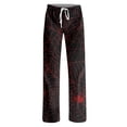 thumbnail image 4 of Halloween Pajama Pants for Women Soft Loose Fit High Waist Drawstring Pajamas Pumpkin Ghost Print Straight Leg Loungewear Bottoms, 4 of 4
