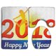 thumbnail image 1 of Juego de alfombras de baño ABPHQTO Feliz año nuevo 2018 3 piezas, 1 of 2