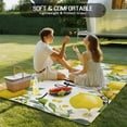 thumbnail image 5 of Fsddascl Summer Lemon Outdoor Rug for Patio/Deck/Porch, Non-Slip Large Area Rug 6 x 9 Ft, Spring Yellow Fruits Green Leaf Plant Indoor Outdoor Rugs Washable Area Rugs, Reversible Camping Rug Carpet, 5 of 5