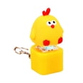 thumbnail image 2 of BKER Chicken Quacking Toy Chicken Caps Keychain Quacking Chicken Toy Keychain Stress Reliever Squeaky, 2 of 5