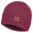 thumbnail image 1 of Beanie Hat Warm Unisex Solid Color Knit Cuffed Beanie Hat Watch Cap for Winter, 1 of 10