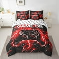 thumbnail image 2 of jejeloiu 3D Gamepad Controller 7pcs Bedding Comforter Set,Teens Video Game Queen Bedding Sets,Red Black Queen Sheet Sets For Boy Kids,Breathable Home Decor Reversible, 2 of 8