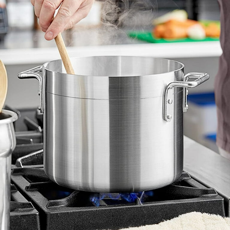 RARE Aluminum Pasta Pot, 3 Pieces W/ Drainer Insert & Lid, Extra Large 8  Quart Soup Pot, Scrubbed Clean, Grandma's Kitchen Sunday Dinner 