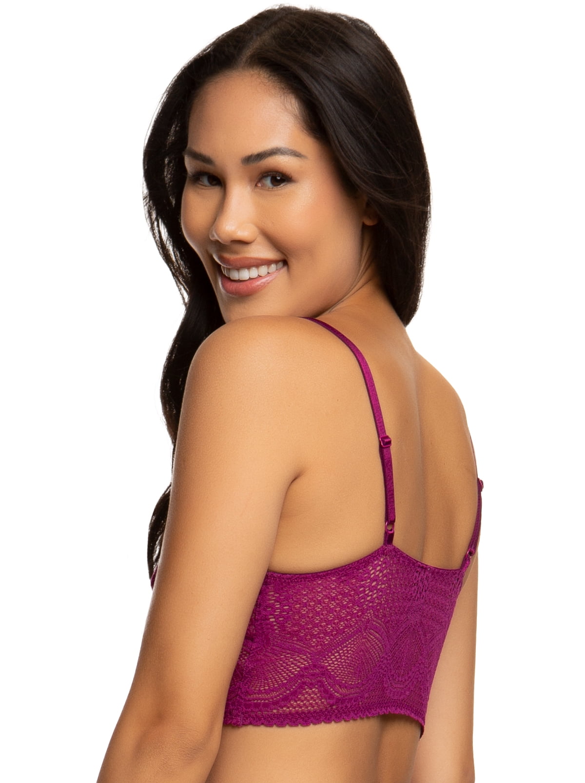 Felina Finesse Cami Bralette - Stretchy Lace Bralettes For Women - Sexy and  Comfortable - Inclusive Sizing, From Small To Plus Size. (Black Lily