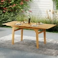 thumbnail image 3 of Costway Expandable Outdoor Dining Table 55"-71" Acacia Wood Patio Table for 6-8 Person, 3 of 8