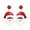 Santa Claus, variant on Red Green Christmas Drop Dangle Earrings for Women Gold-Toned Long Chain Jingle Bell Wreath Snow Santa Claus Round Ball Dangling Fish Hook Studs Earring Funny Xmas Holiday Jewelry