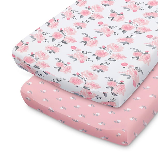 dusty rose changing pad cover